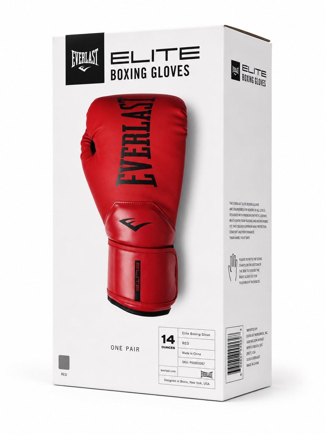 Guantes de Boxeo Everlast Elite 2 Rojo/Negro