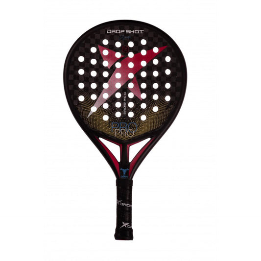 Pala de pádel Drop Shot Explorer Pro 4.0 con forma lágrima, Carbon 12.000, núcleo Eva Tech y acabado 3D Face.