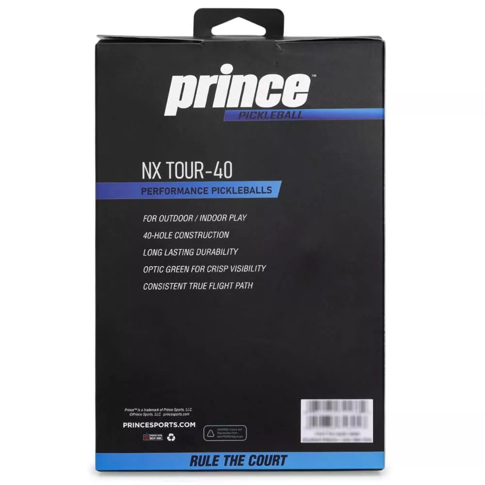 Pelotas Pickleball Prince NX Tour 40 (6 unidades)