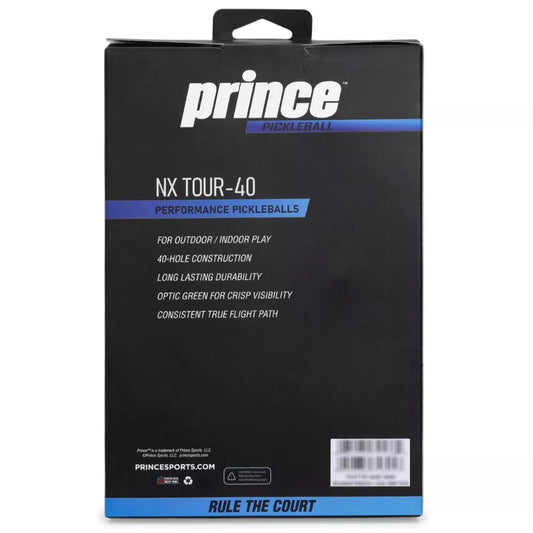 Pelotas Pickleball Prince NX Tour 40 (6 unidades)